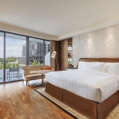 客房，雙床和特大床，禁菸（PARKROYAL Club Premier Room With S$40 Dining Credits + Check-Out 2pm） 新加坡濱海賓樂雅飯店優惠