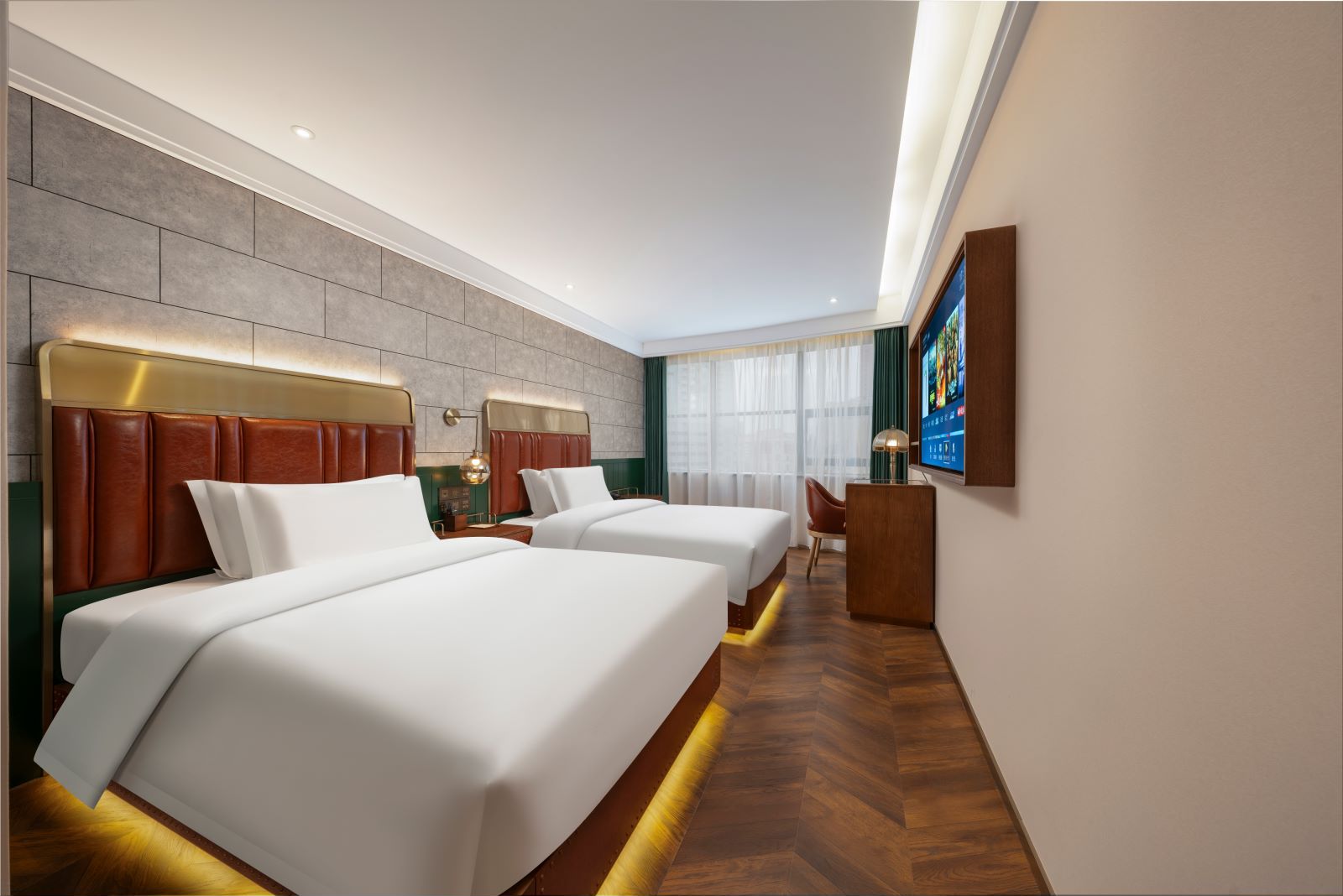 啡凡双床房（投屏）