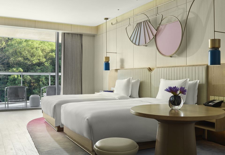 云锦双床房│女性友好-独立梳粧台