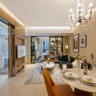 藝錦閣至尊一居套房-大床 | 衣帽間+廚房+洗烘一體機 上海御錦軒凱賓斯基全套房酒店優惠