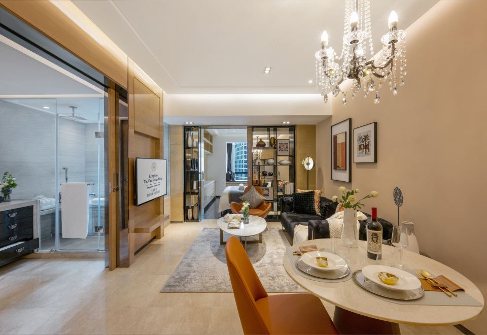 藝錦閣至尊一居套房-大床 | 衣帽間+廚房+洗烘一體機