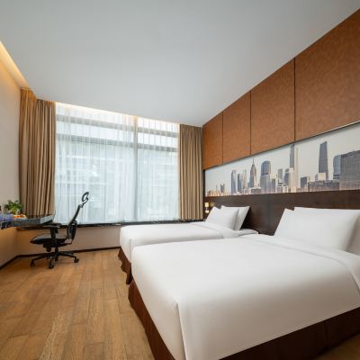 行政雙床房-【明亮視野+靜謐舒適】 廣州珠江新城木蓮莊飯店優惠