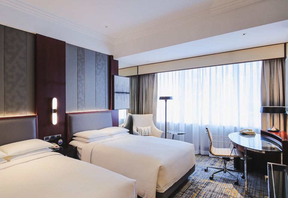 都会景观双床房