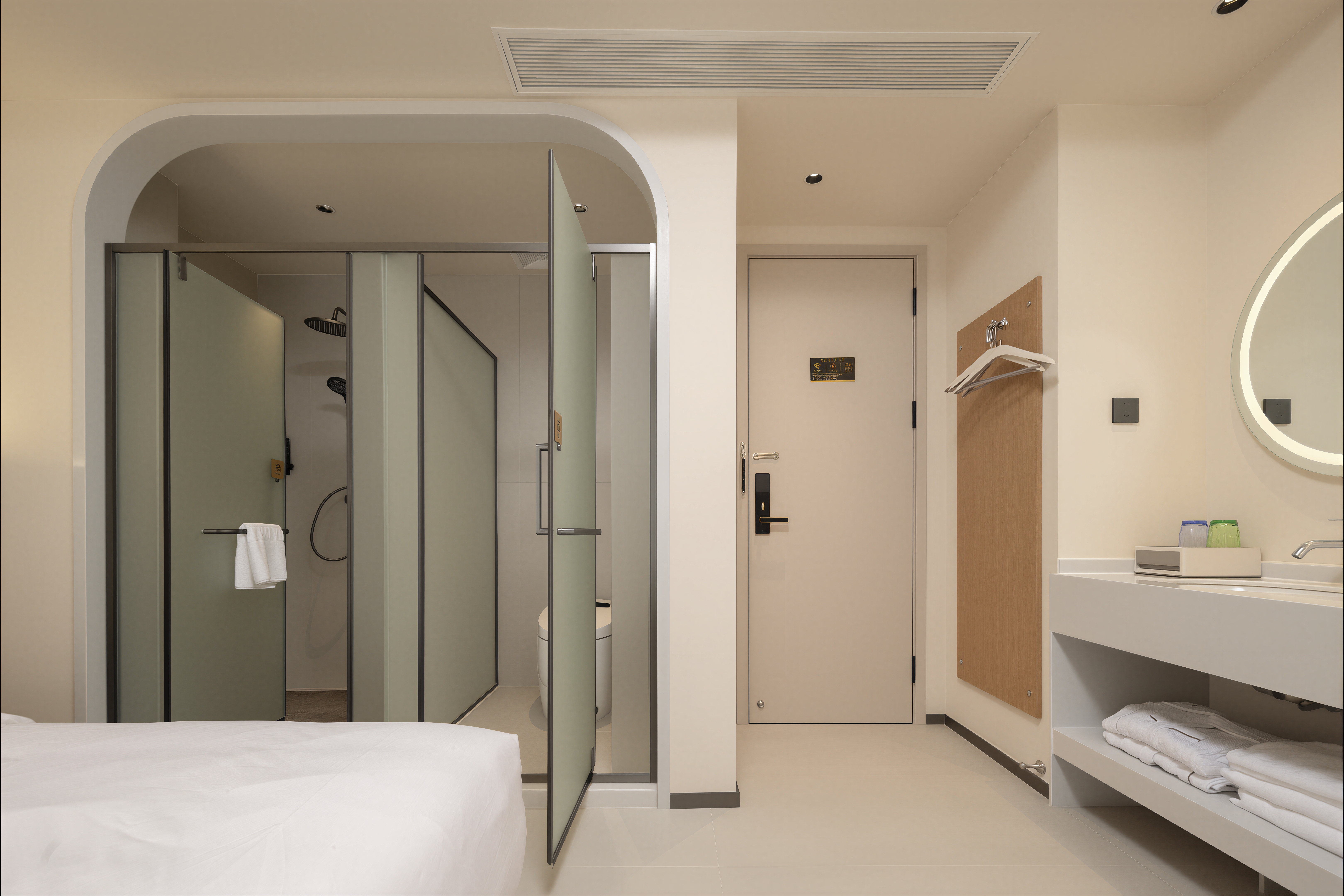 椰风拾光丨雅致双床房[AI智控-柔软床品-畅享影音]