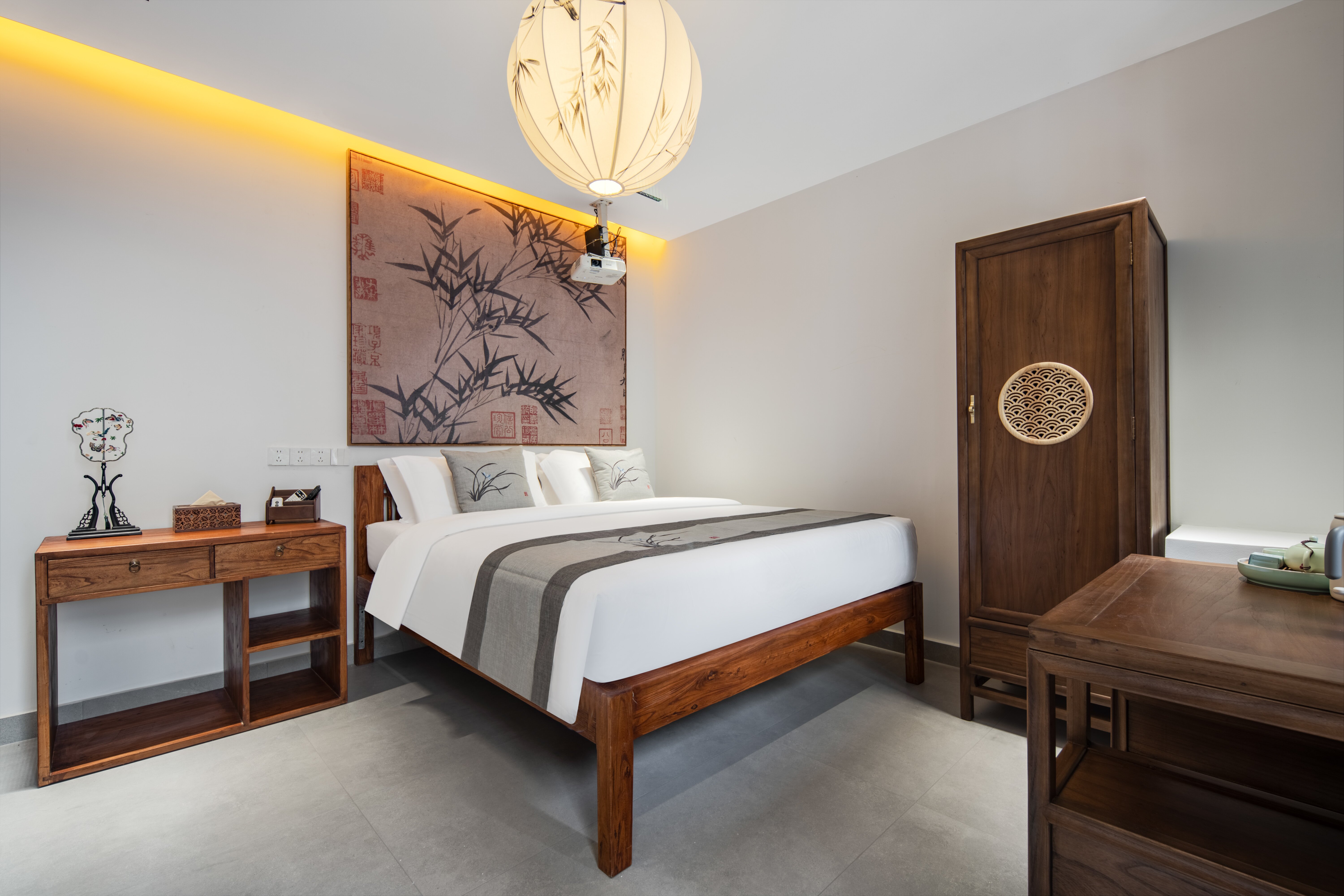 见山·大床房（全屋暖气+巨幕投影+戴森吹风机）