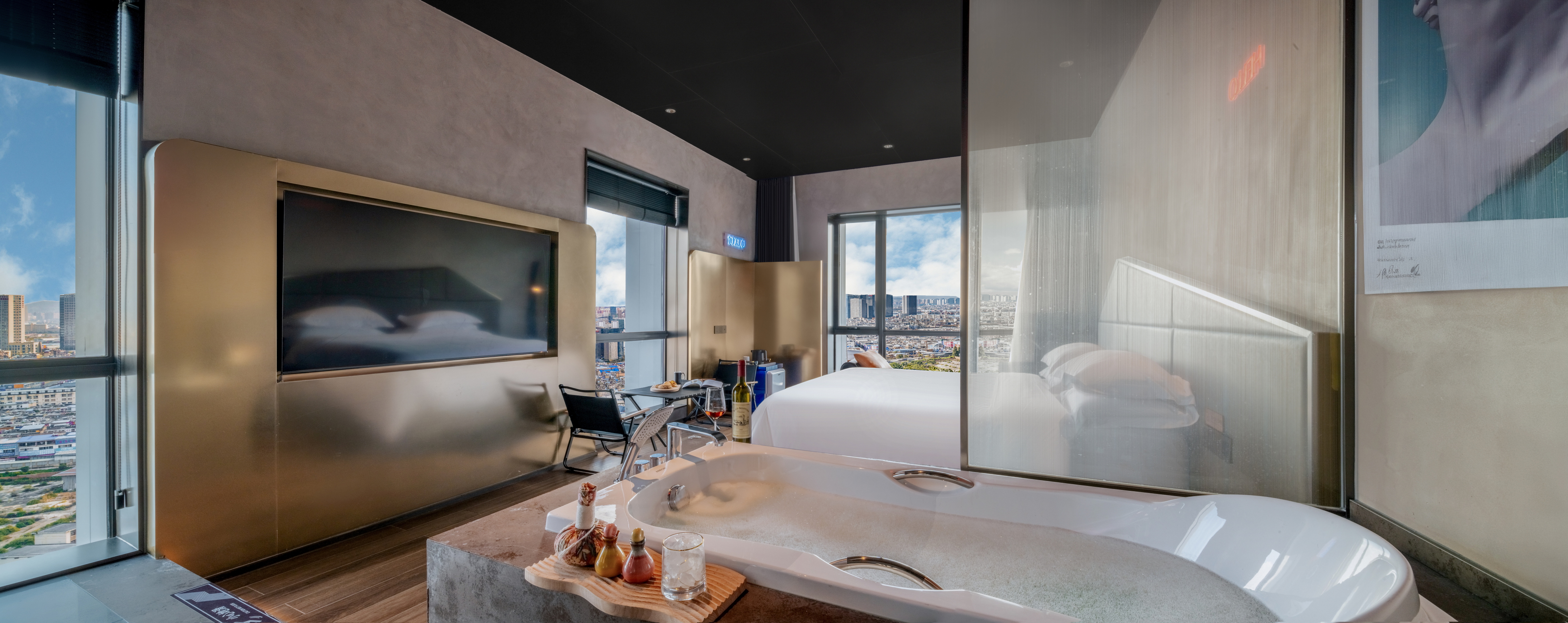 TiAmo复古式套房-浴缸[智能客控+芝华仕头等舱床垫+全套科勒衞浴]