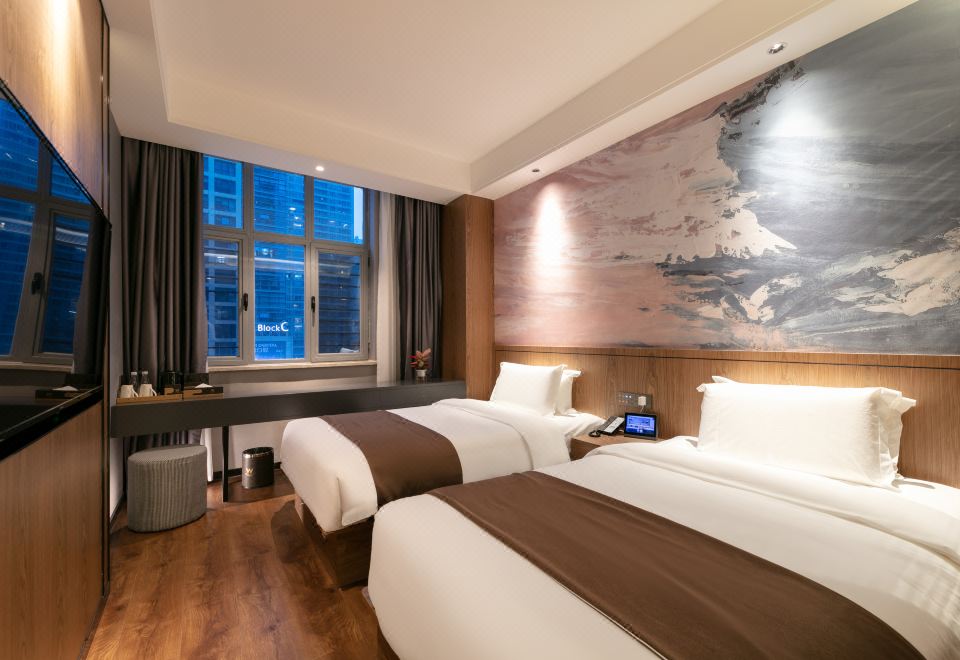 萬澳商務雙床房（金可兒床墊+影視會員）