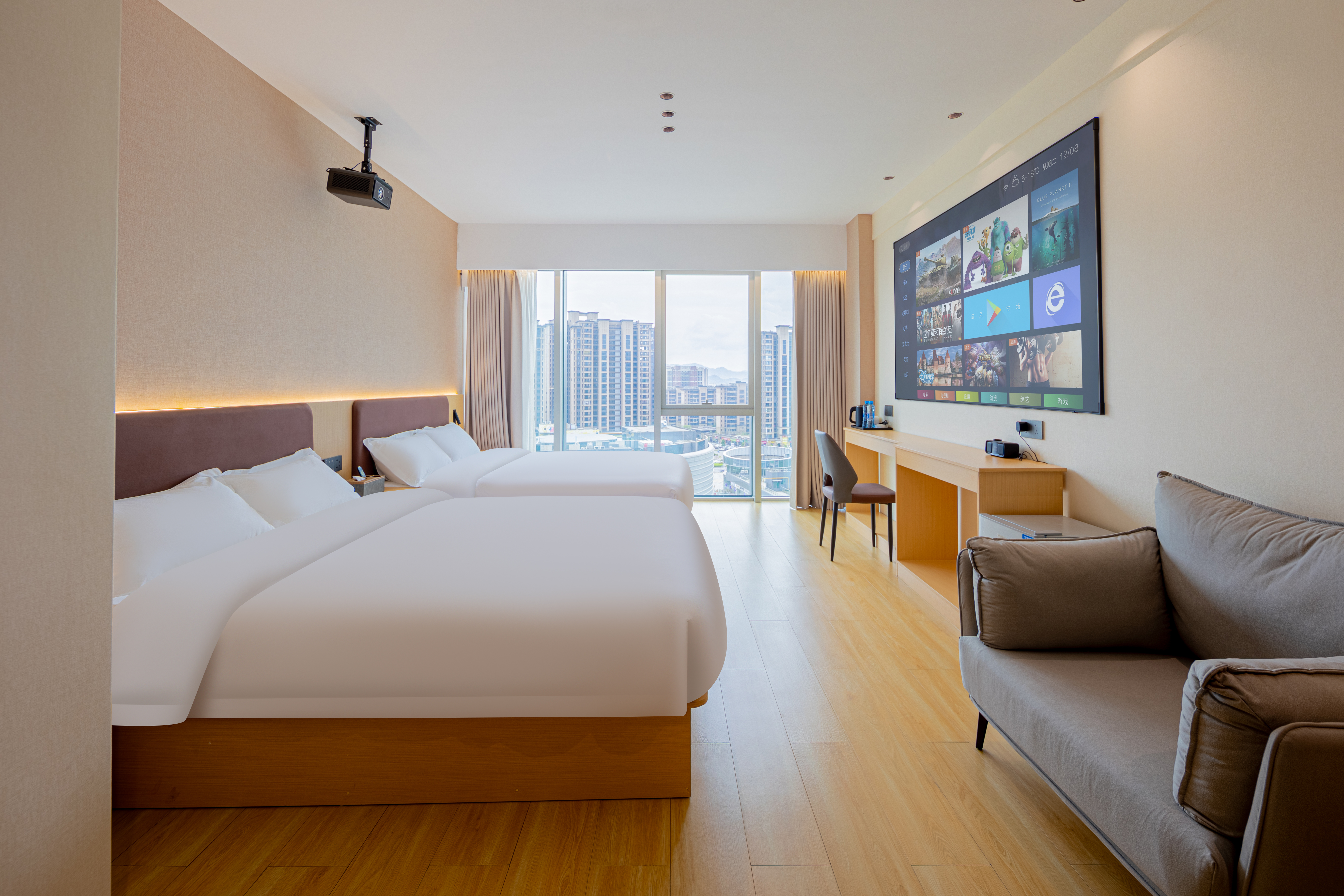 景韵-城景双床房（全屋智能+智能马桶+洗衣机+小冰箱）