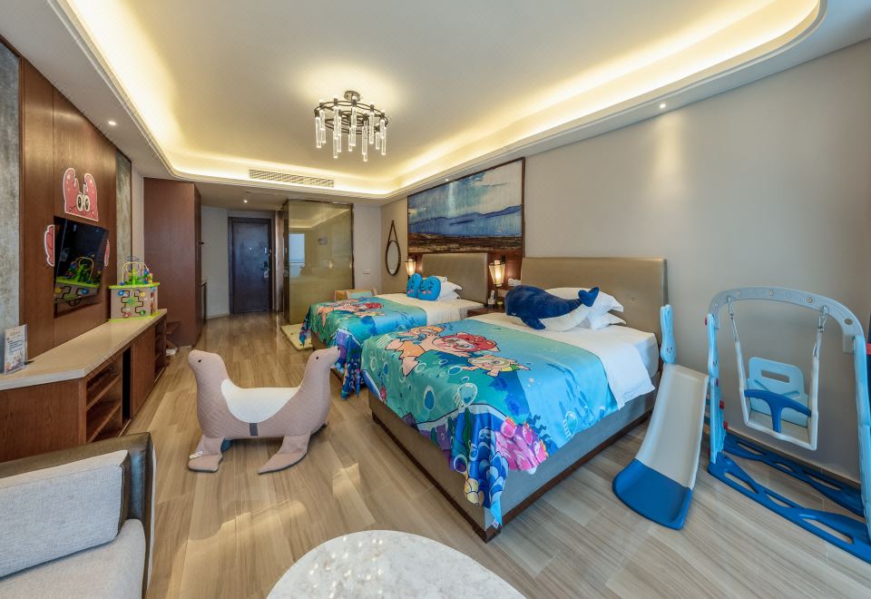 酷芽猪猪侠海洋主题海景家庭房（子母床）