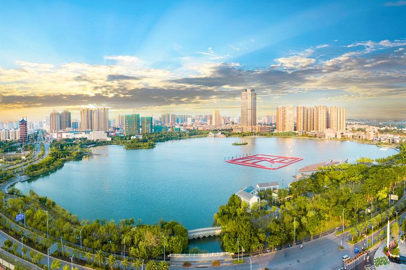 高级湖景双床房+俯瞰白石湖夜景