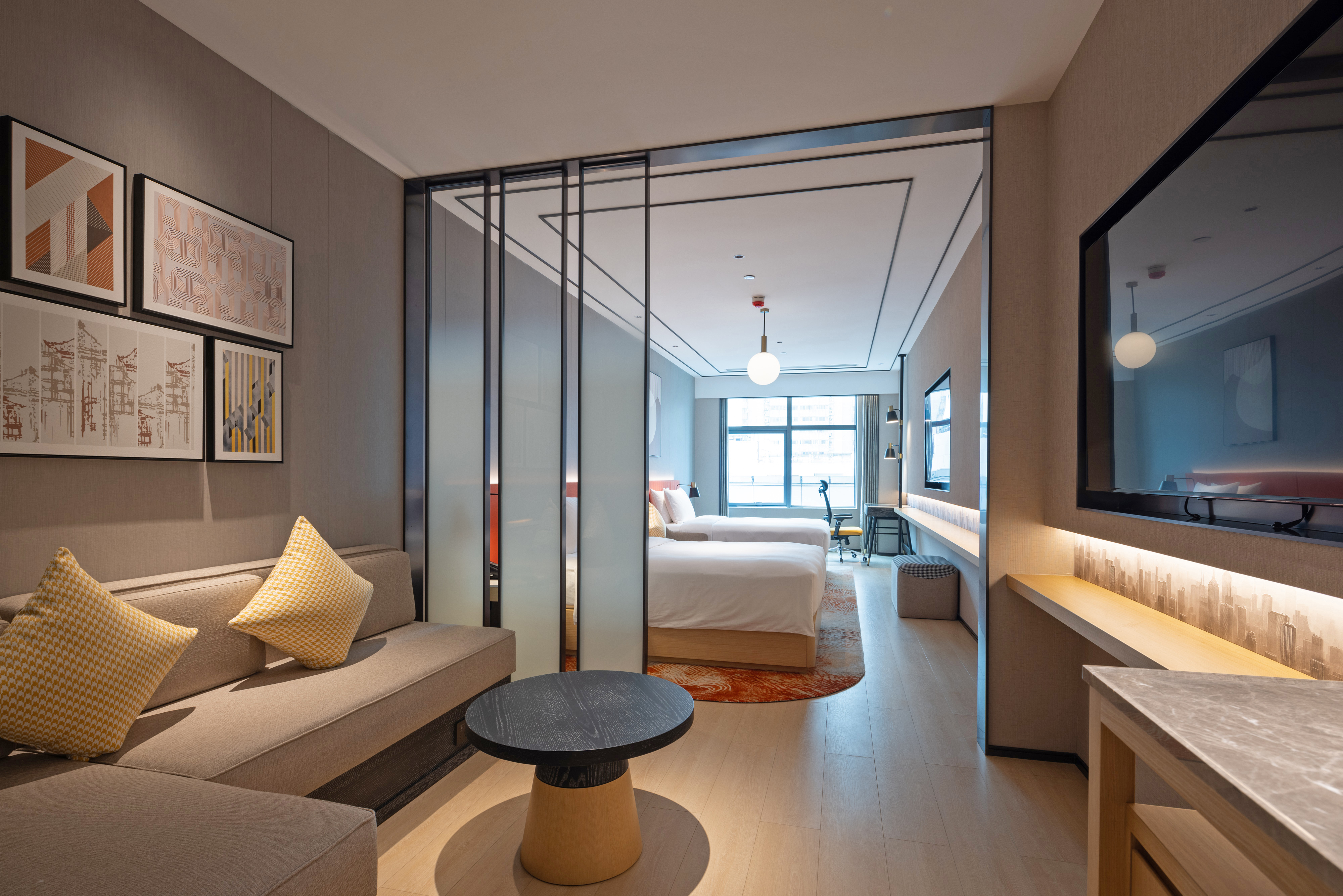 花園雙床房（縱享雙TV+會客廳）