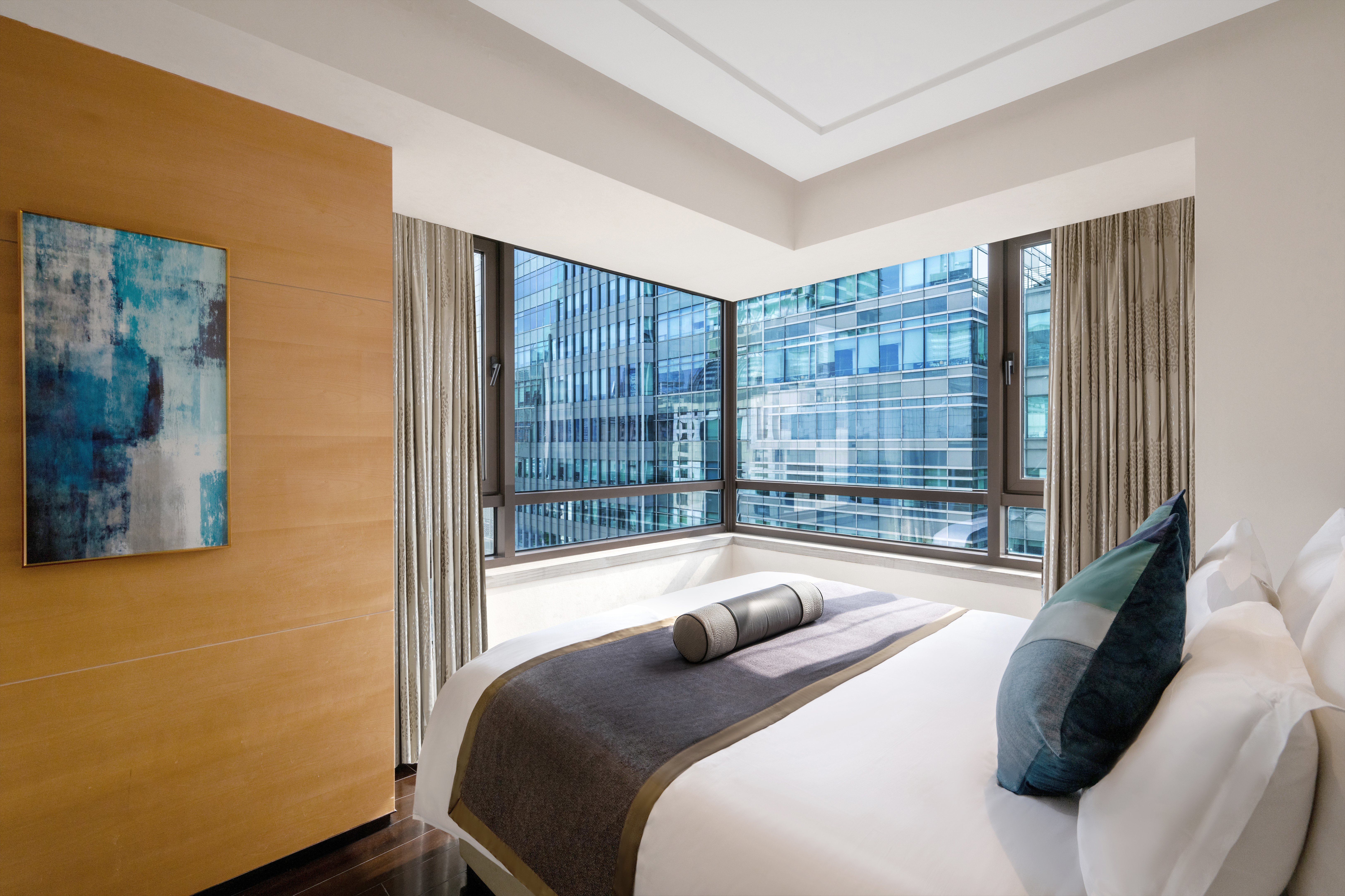 双锦阁至尊二居家庭套房 | 城景双卧+厨房+洗烘一体机