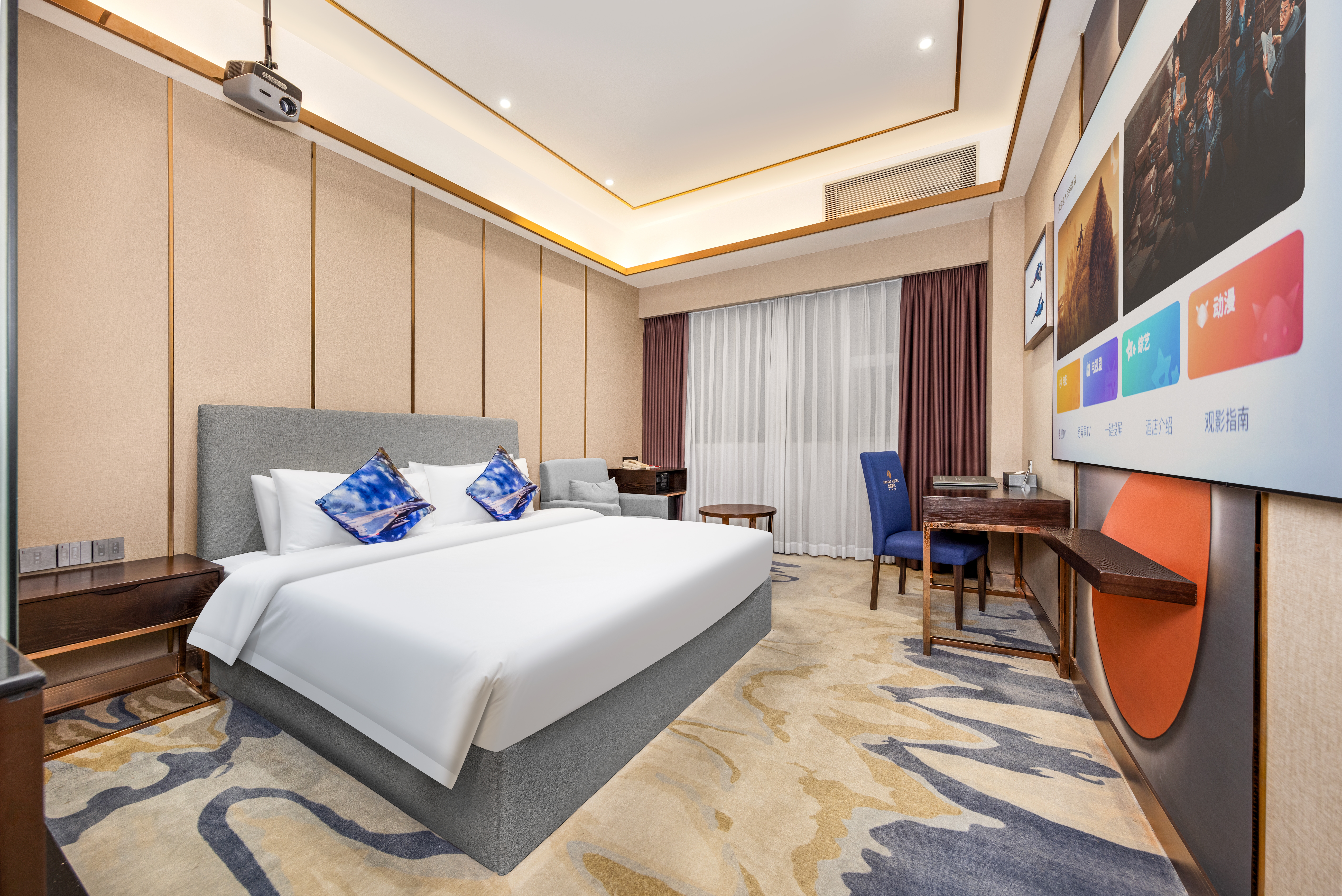 机翼.巨幕影音大床房