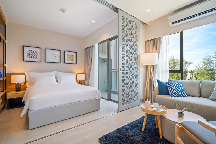 อพาร์ทเมนต์ 1 ห้องนอนพร้อมวิวเมือง (B3-R)