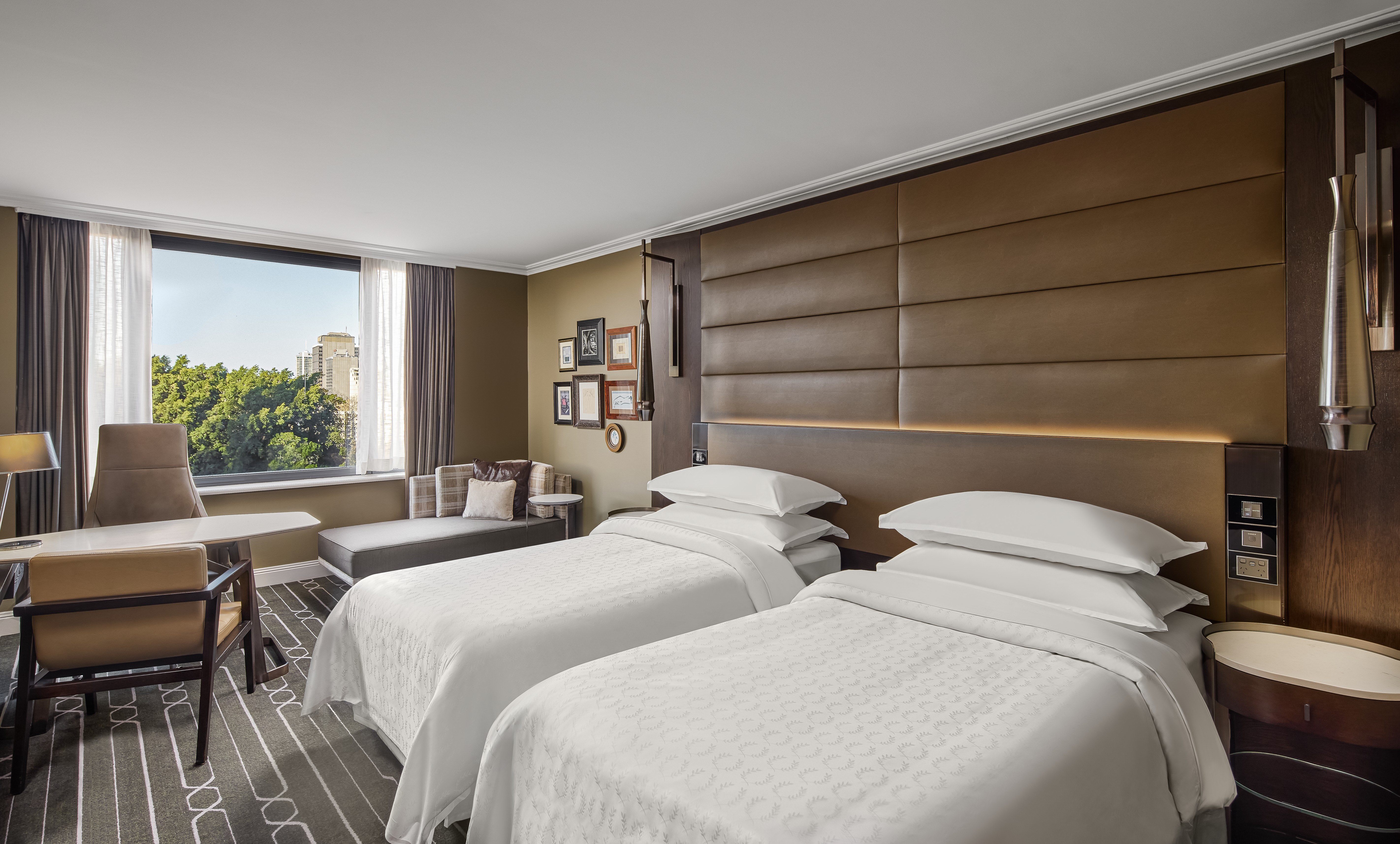 海德公园景双床房