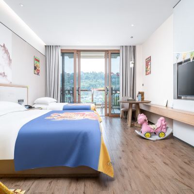 小熊尼奧主題雙床房 石阡佛頂山溫泉小鎮·御湯生溫泉度假飯店優惠