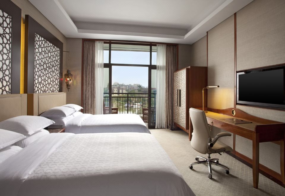 豪华湖景双床房 | 带浴缸