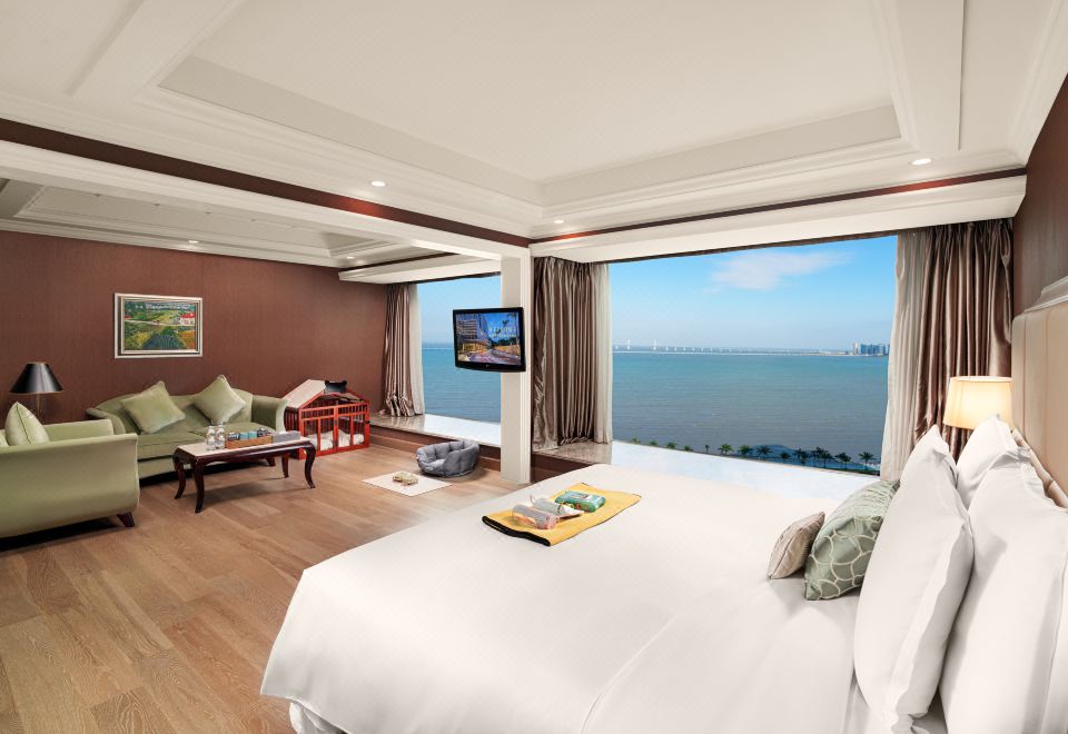 寵物友好貴賓樓豪華海景大床房