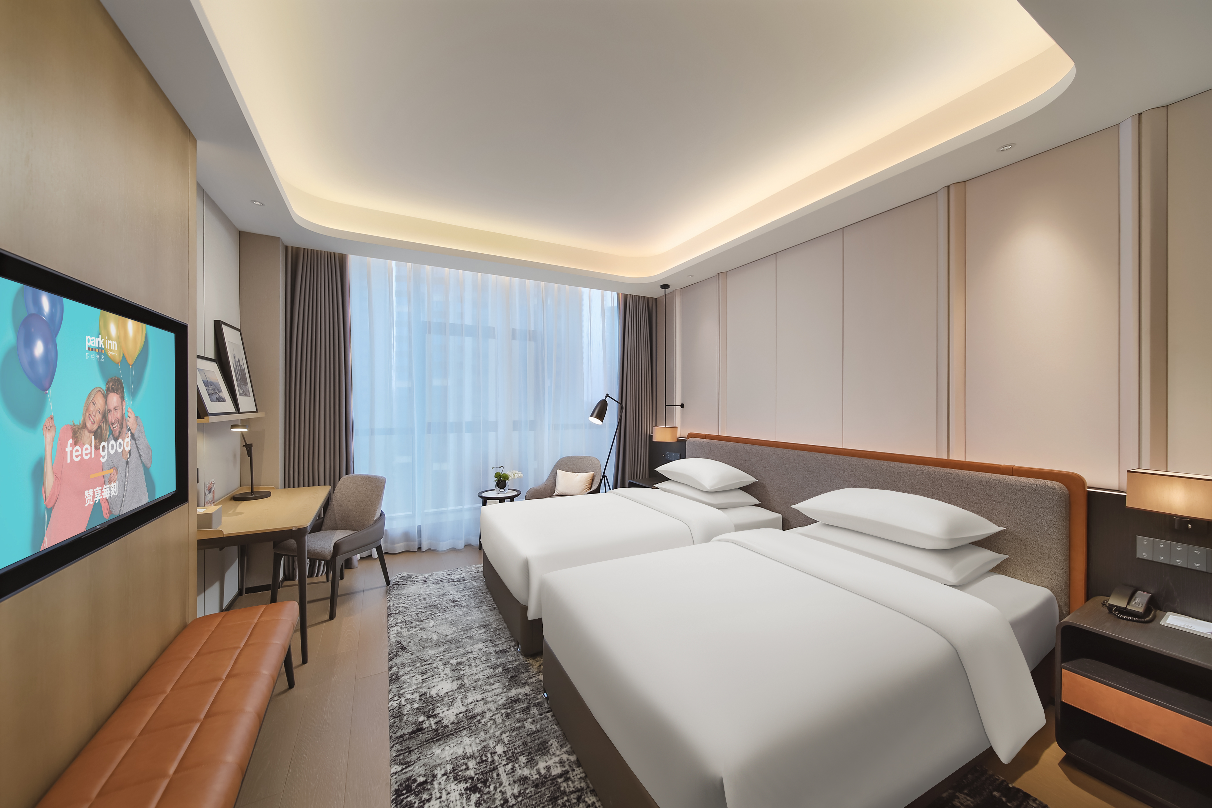 Nanchong Yilong Star City Plaza Park Hotel景观双床房