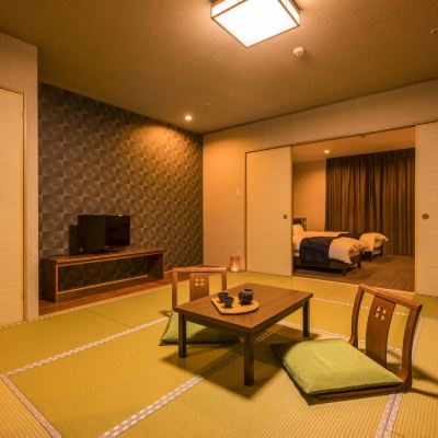 【禁煙】スタンダード和洋室ツイン2間 内風呂なし(眺望なし) 湯快リゾート 恵那峡温泉 恵那峡国際ホテル クーポン