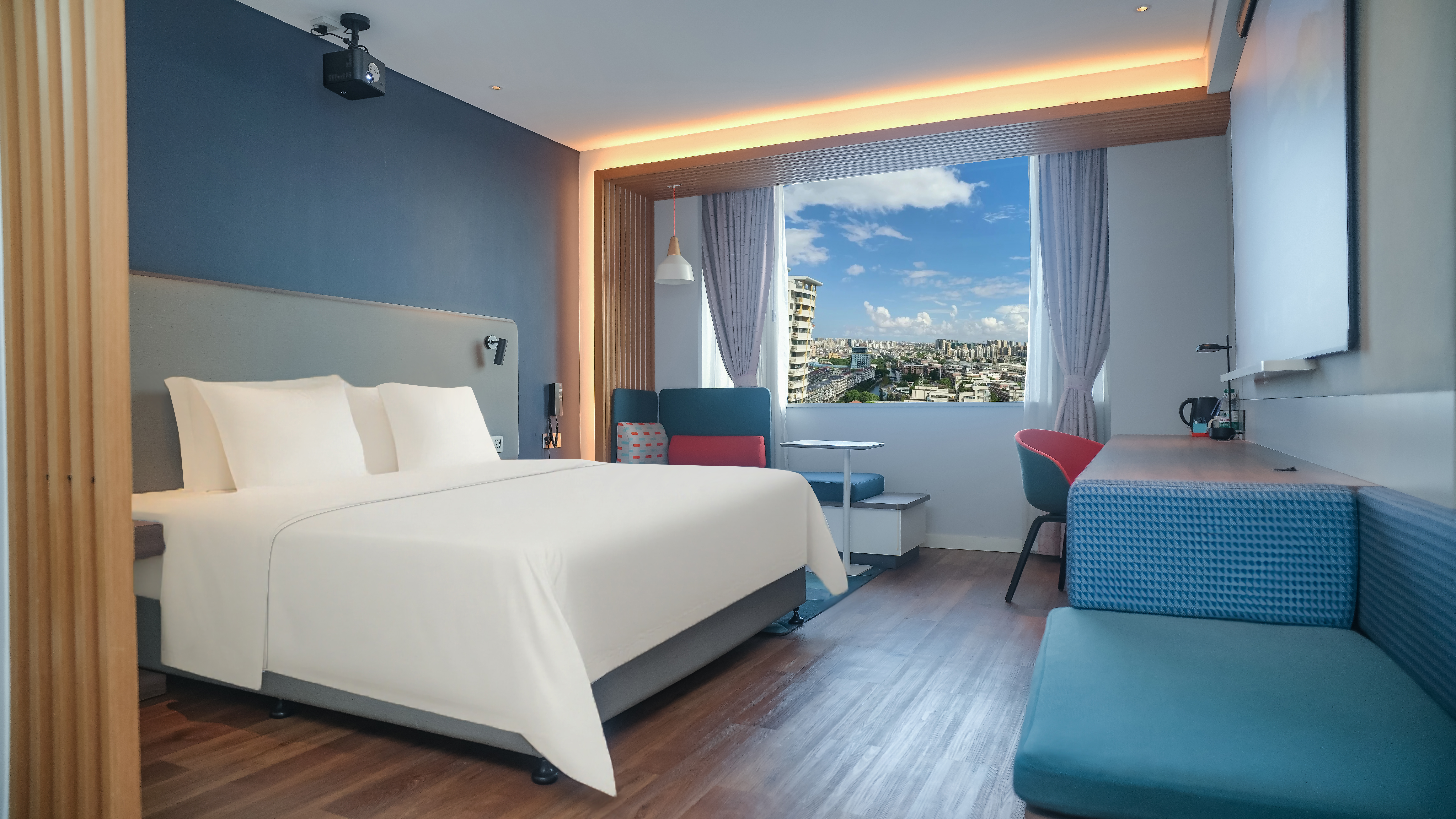 思梦巨幕影音大床房（舒达床垫+VIP观影+全身镜）