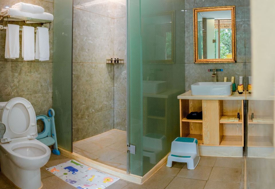 心悦谷池畔亲子别墅-独立庭院-私汤泡池