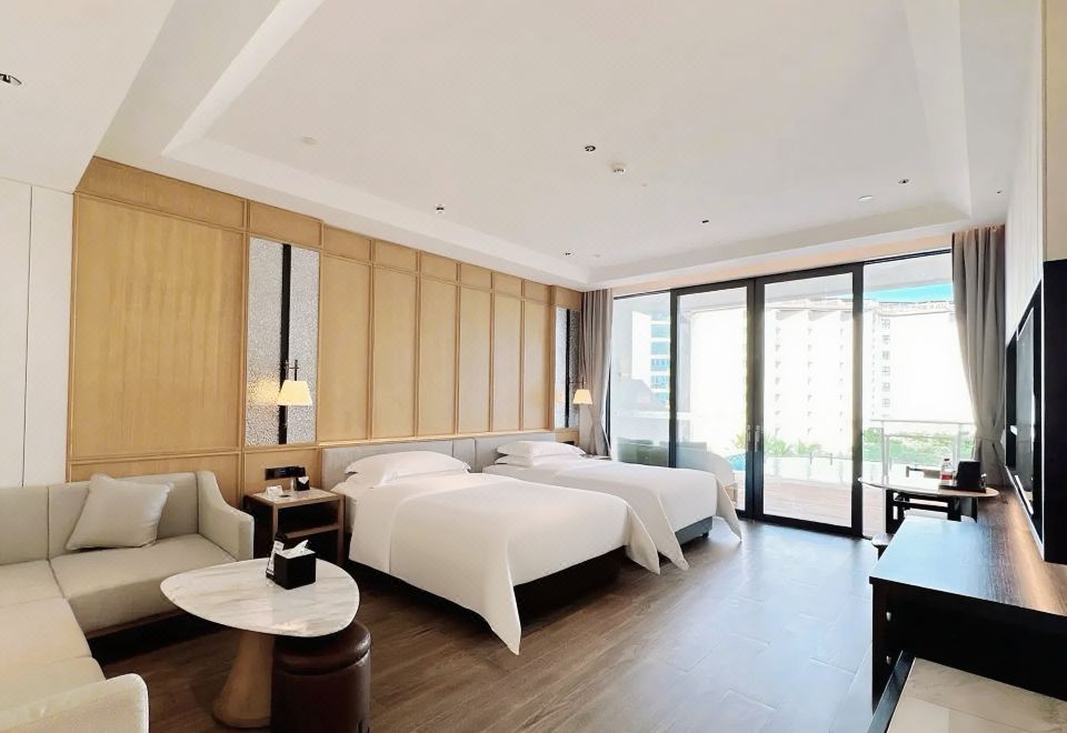 空中泳池海景双床房