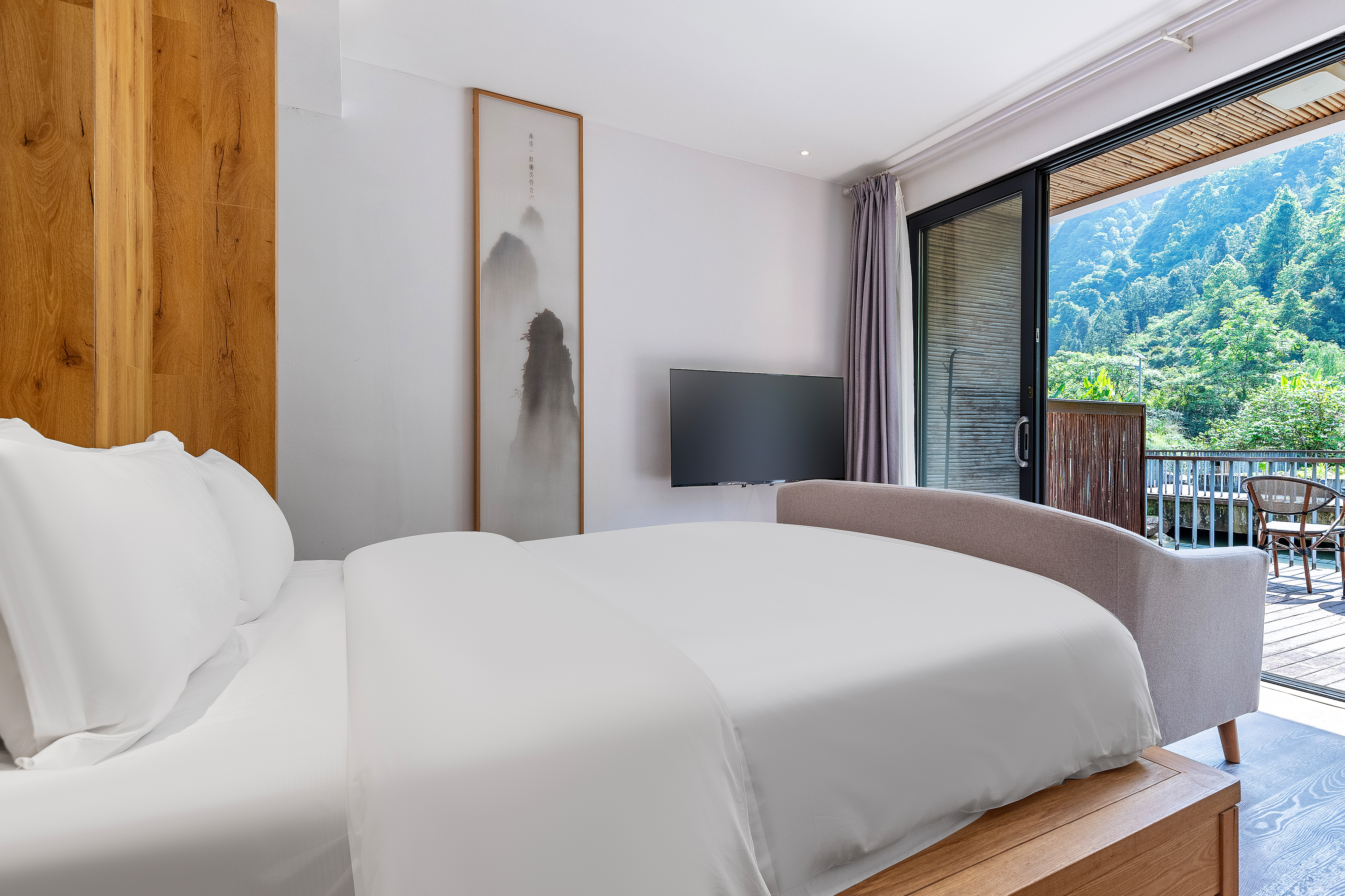 隐川·望峯大床房「景观露台+静音床垫+推窗见峯」