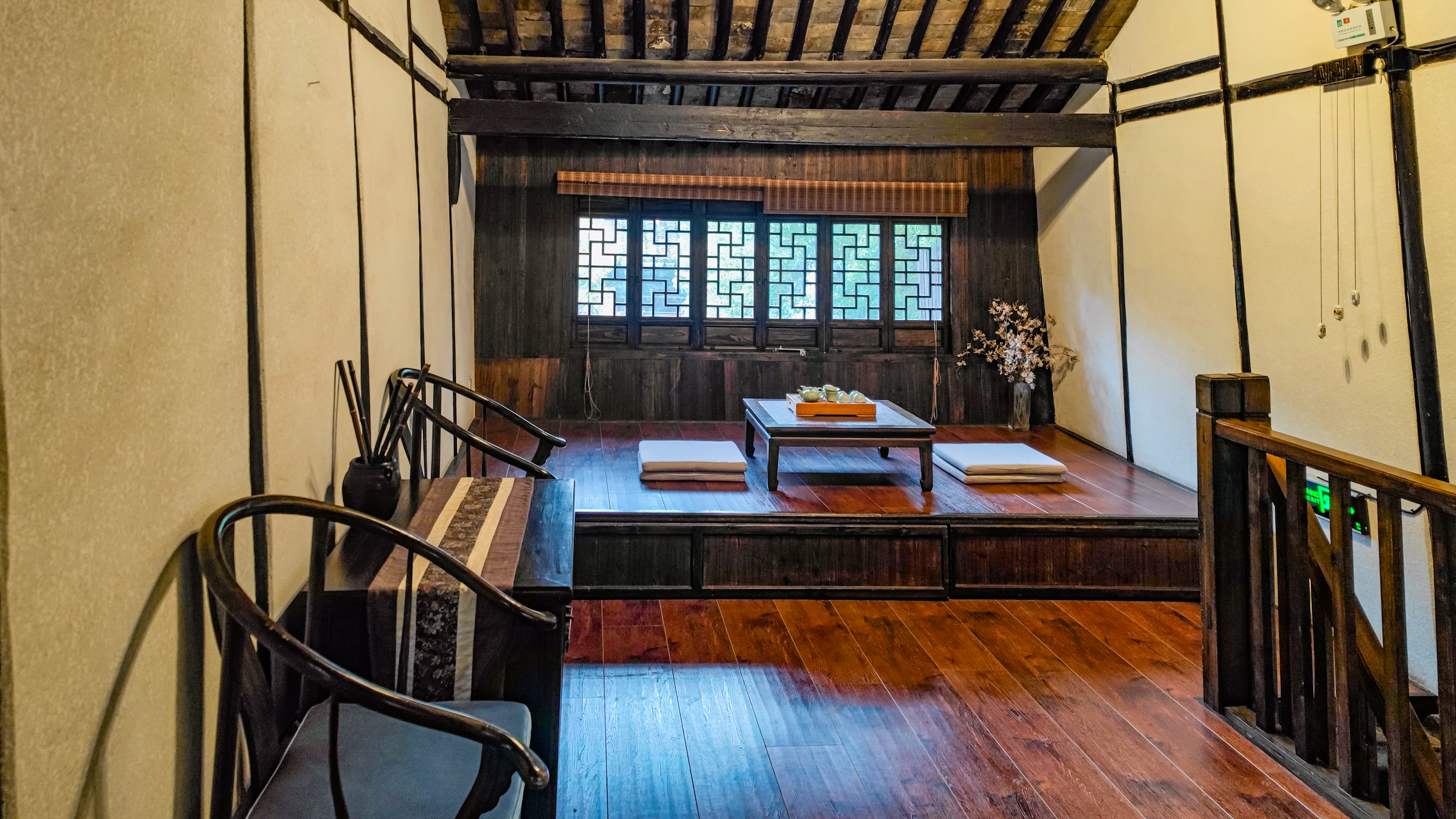 河景·两卧两厅复式套房（75号）（古雅丝制蚊帐+民国风会客厅+超大榻榻米）