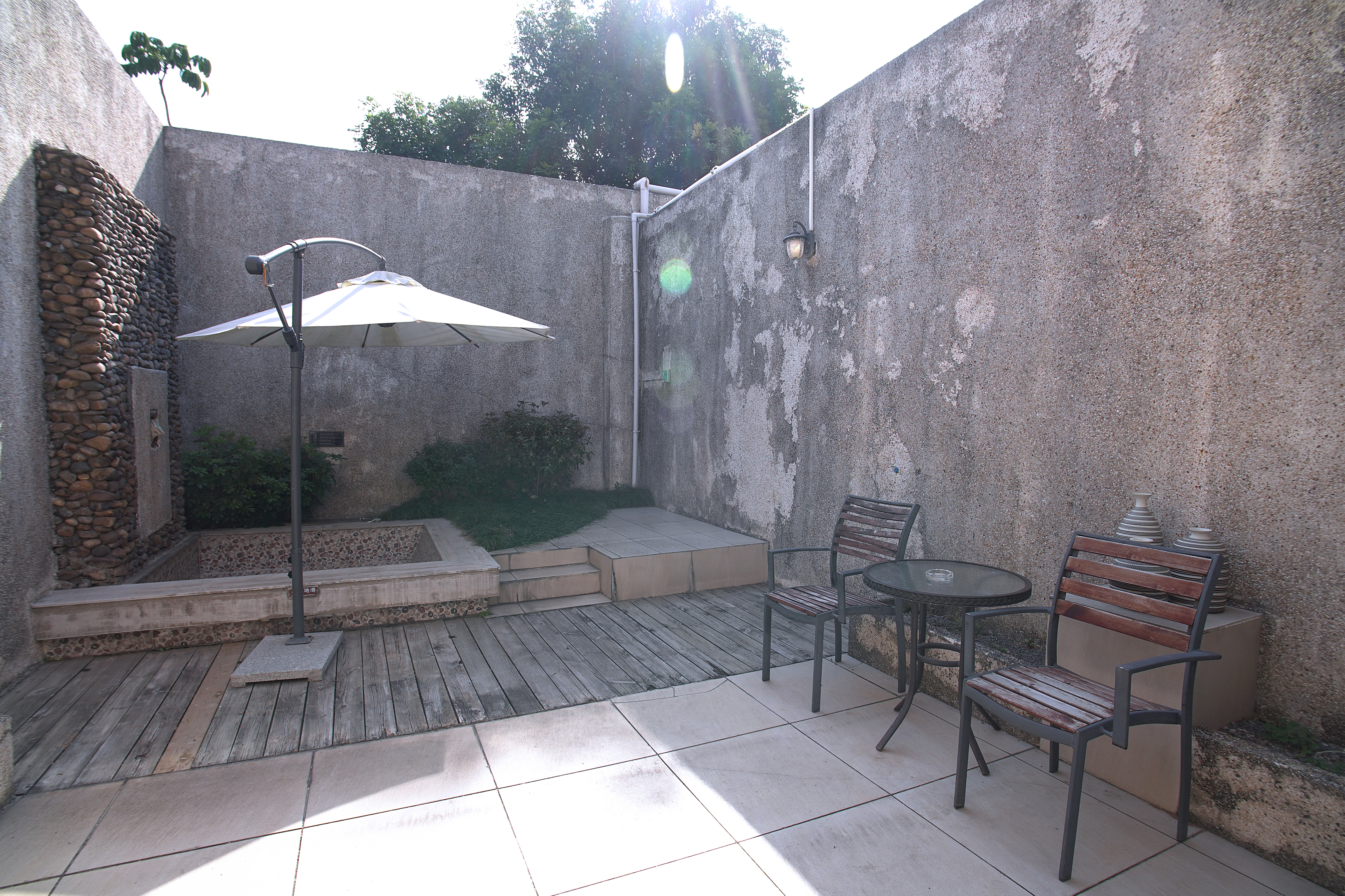 别墅私密双床花园家庭房|独立温泉池