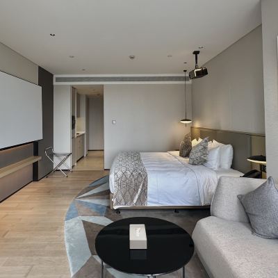 致藝影音行政大床房 南京金融城名致服務公寓（奧體博覽中心店）優惠