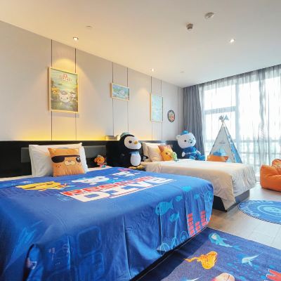 海底小縱隊主題親子房（投屏電視+亞朵記憶枕+小冰箱） 上海國際旅遊度假區野生動物園亞朵X飯店優惠