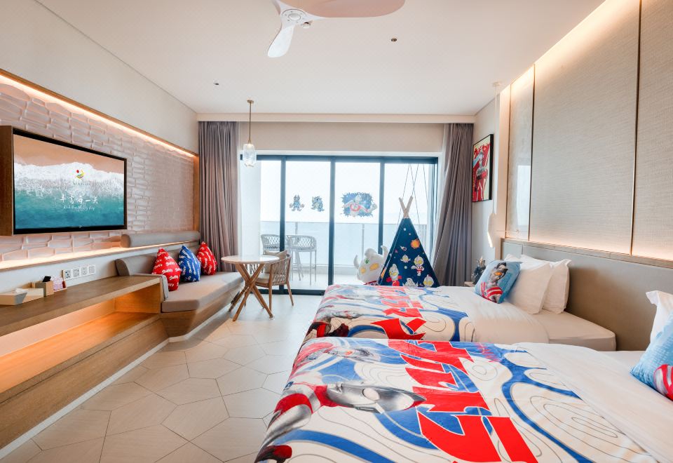 奧特曼主題正海景雙床房