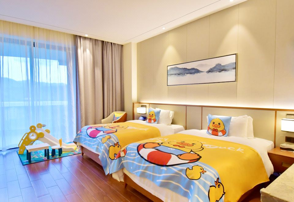 VR萌鴨親子雙床房