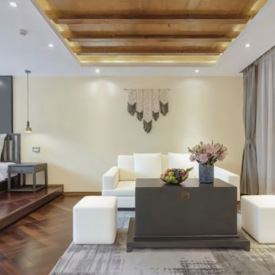 侘寂之美·唯美大床房【定製浴缸袋+馬桶墊+洗護用品】 花築奢·麗江古城沁湖軒湖景花園客棧優惠