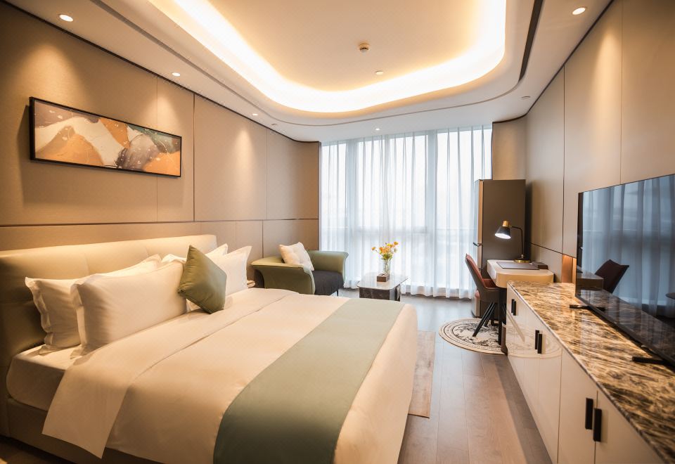 舒適大床房（博世洗衣機│唯寶智能衞浴│高儀化粧鏡）