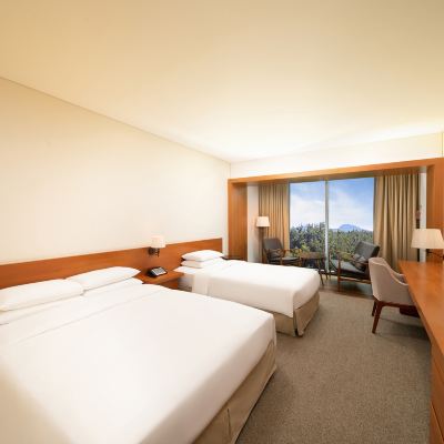 슈페리어 트윈룸 (더블+싱글/숲 전망) WE호텔 제주 쿠폰