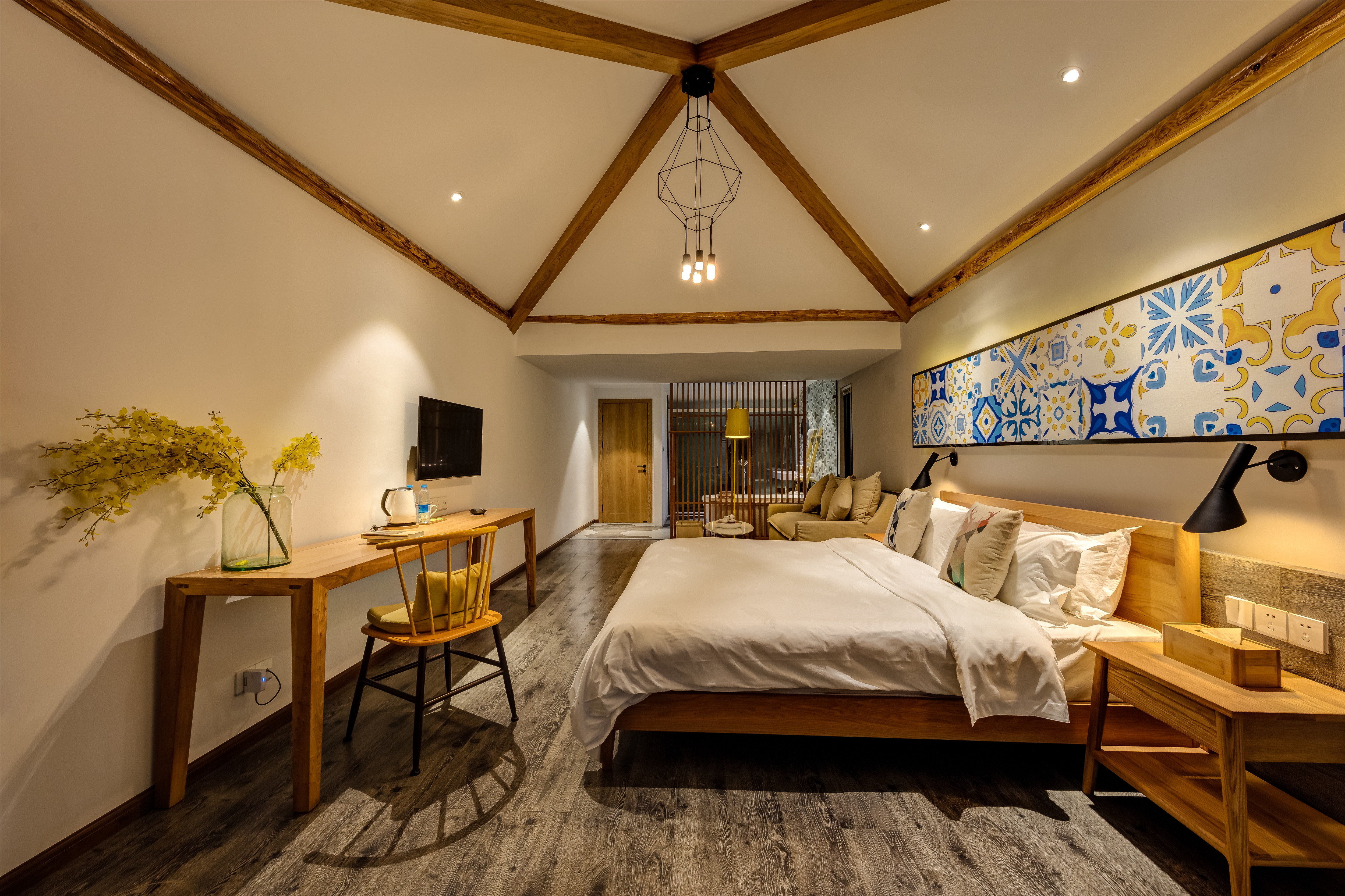 和玺恭廊家庭亲子双床房·户外露台·浴缸·智能马桶