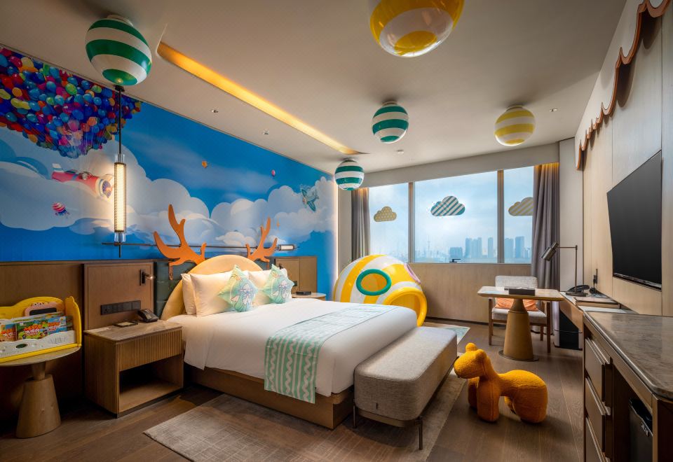 糖果飛屋親子大床房（呆萌魚嘴）