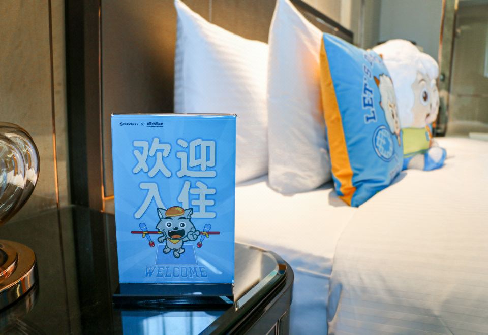 喜羊羊灰太狼親子房（小童主題+深睡床墊+靜音加濕器）