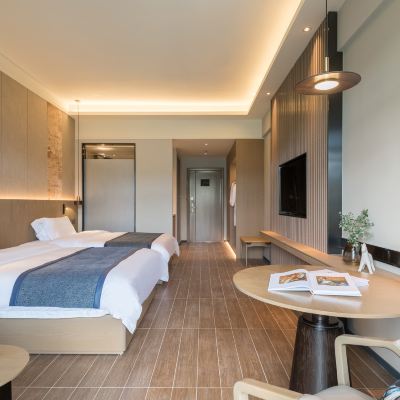 景觀泡池雙床房 龍門南崑山竹溪山境温泉酒店優惠