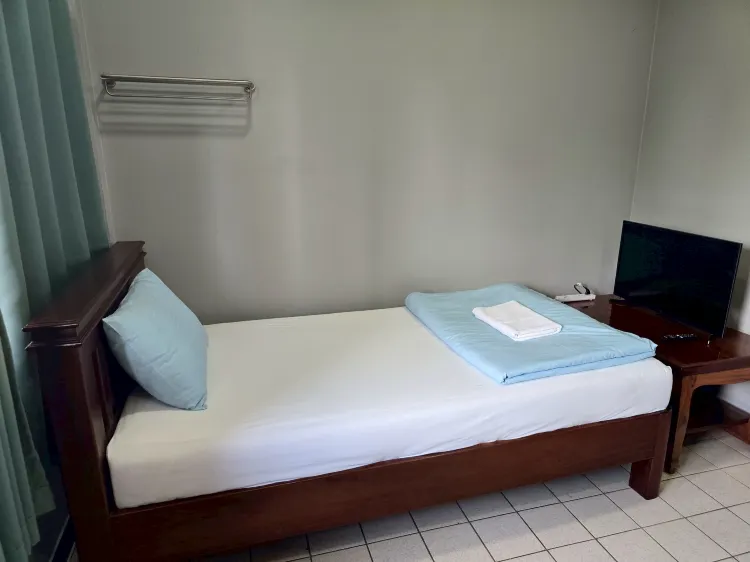 ห้องพักสำหรับหนึ่งท่านพร้อมวิวสวนหย่อม