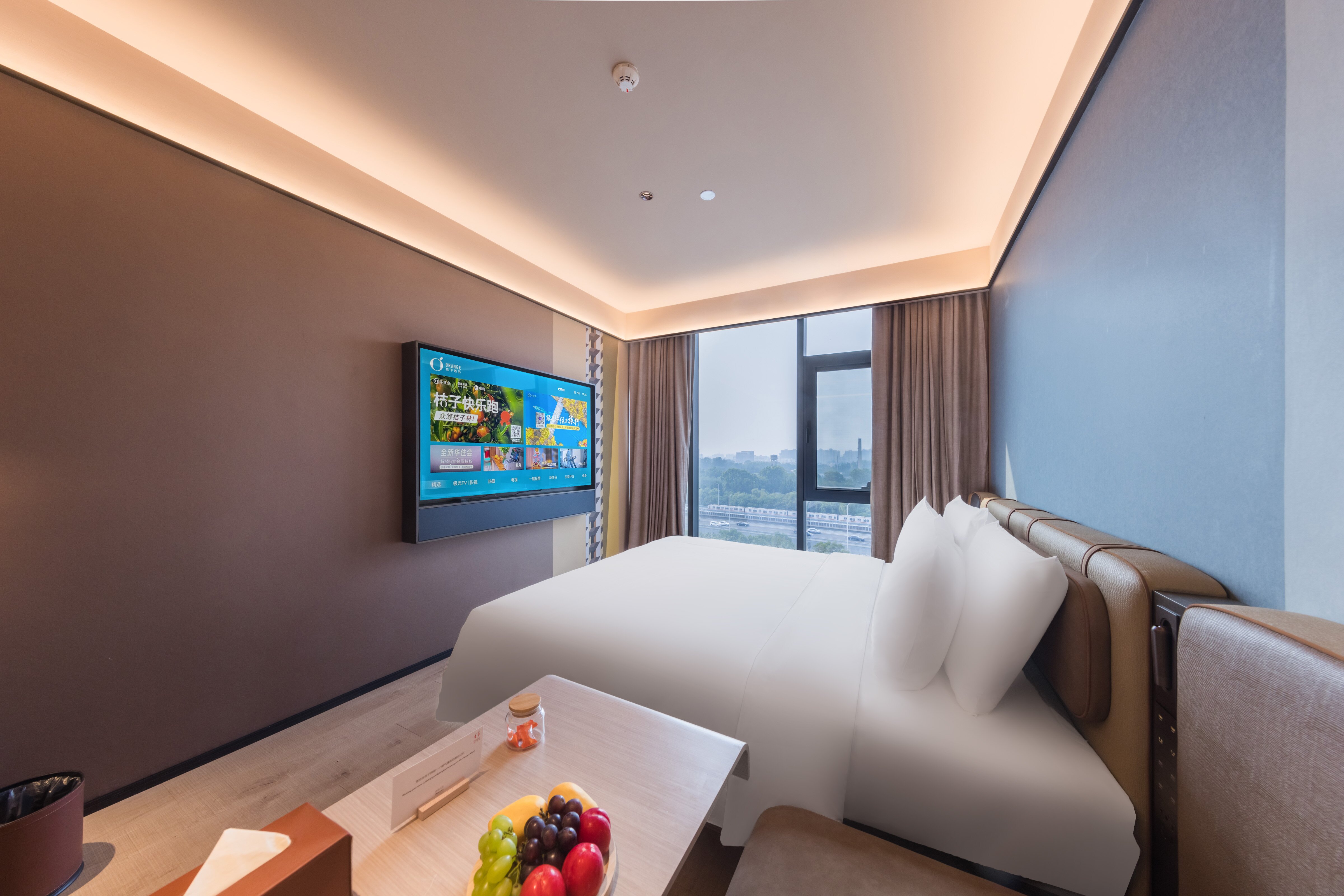 观景豪华大床房（落地窗+65寸投屏电视+冰箱）
