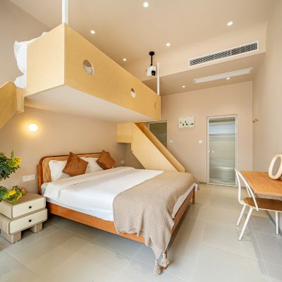 趣味滑梯親子雙床房 上海月和紀星野民宿優惠