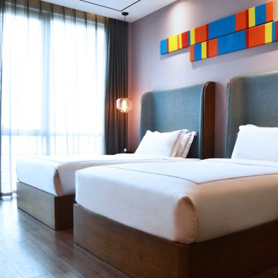 特價房-雙床 樂福全套間飯店（蘇州金雞湖博覽中心店）優惠