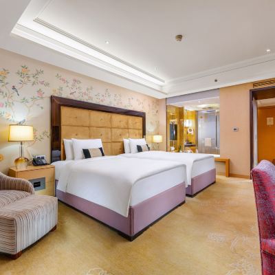 豪華雙床房（悅享城景，妙夢深睡床墊） 北京萬達文華飯店優惠