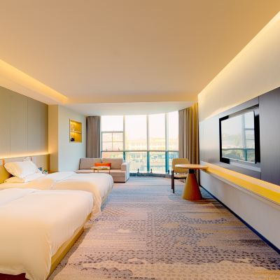 凌空靜雅安睡雙床房（智能馬桶+寬敞沙發+深度好眠） 晉江英華大飯店優惠