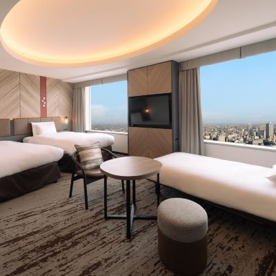 俱樂部三人房帶雙床和梳化床（22層或以上，42㎡），禁菸（可使用休息室） 札幌王子飯店優惠