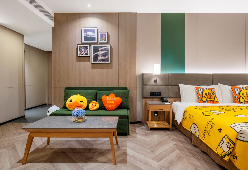 豪华小童主题大床房（超萌玩具+帐篷+270°大视野城景）