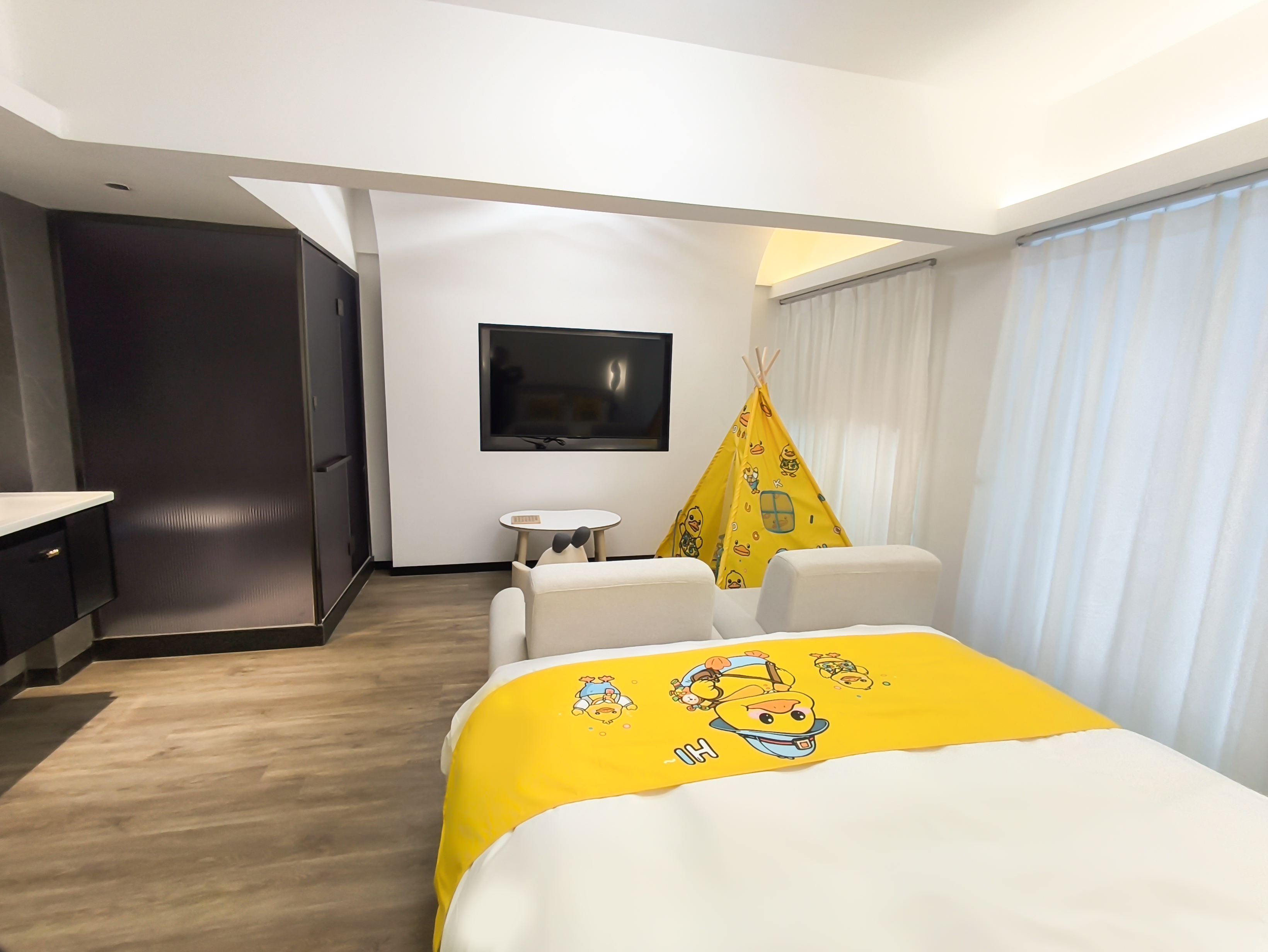 复式亲子直通漂流河房（独立泡池）